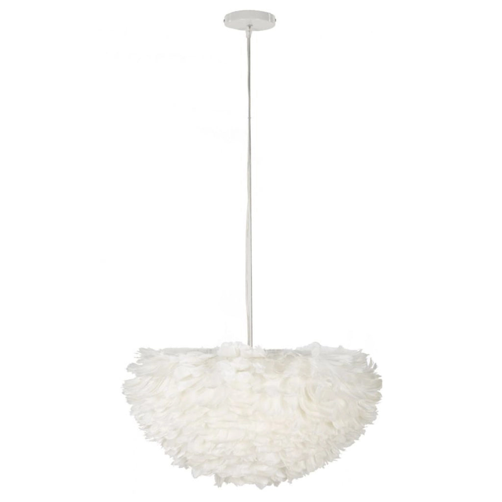 Lampada a Sospensione VKH76, Bianco, Metallo, 60x60x30 cm
