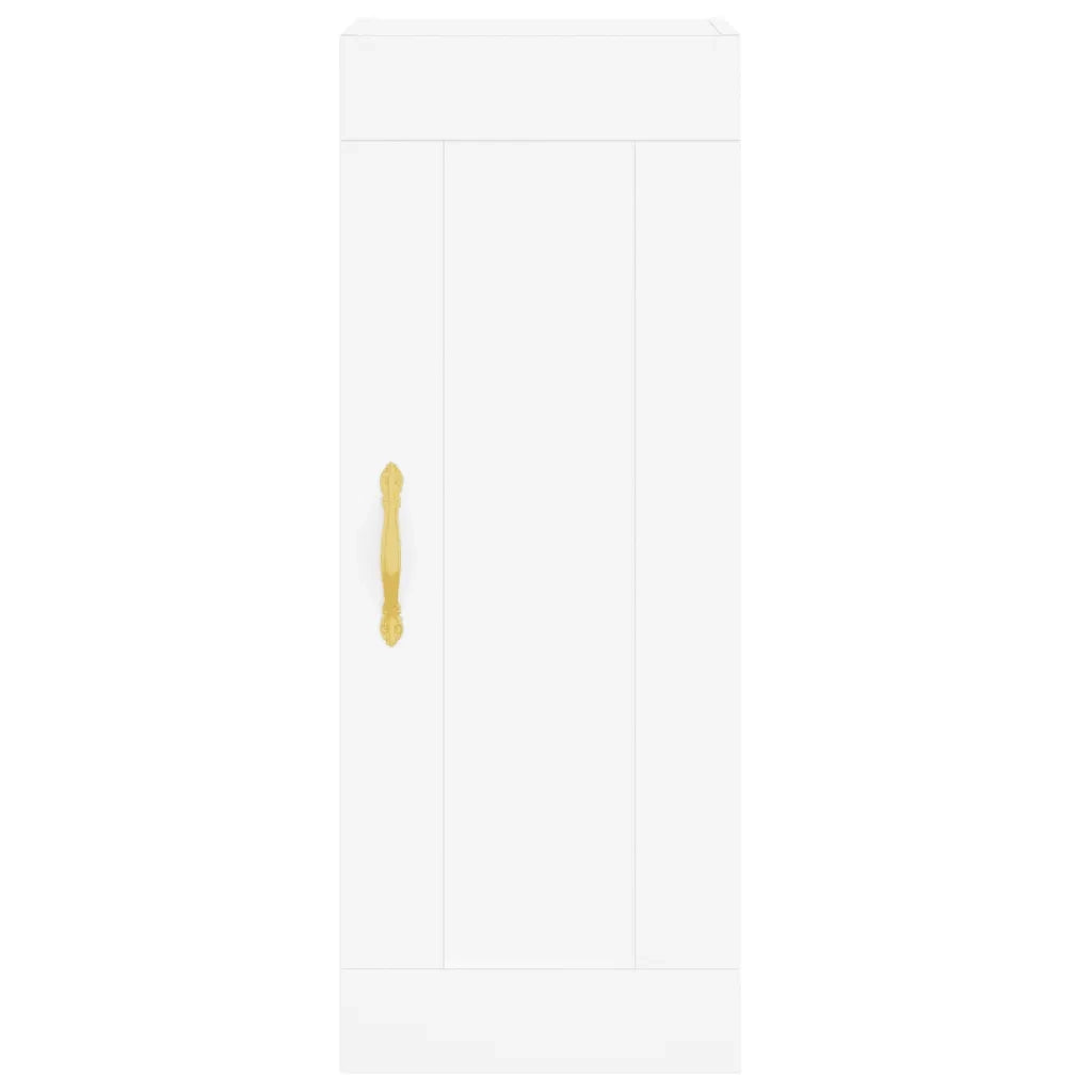 Credenza | Madia | Buffet da pranzo | Armadio da pranzo Bianca 34,5x34x180 cm in Legno Multistrato
