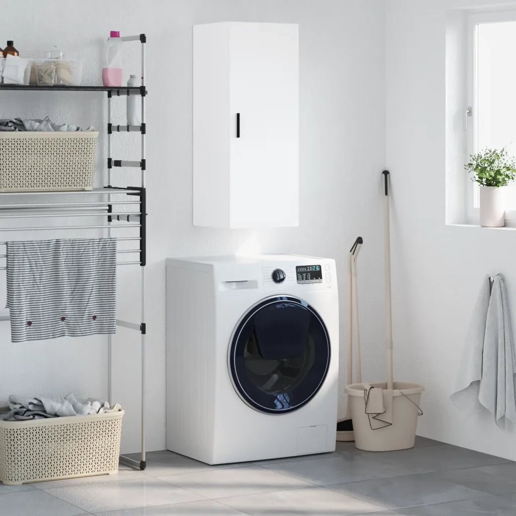 Mobile a Parete Bianco 34,5x34x90 cmcod mxl 79816