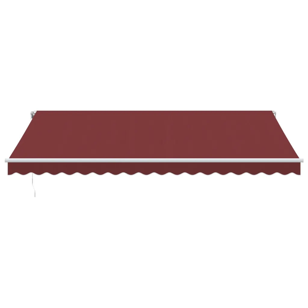 Tenda da Sole Retrattile Automatica con LED Bordò 450x350 cm 3214989