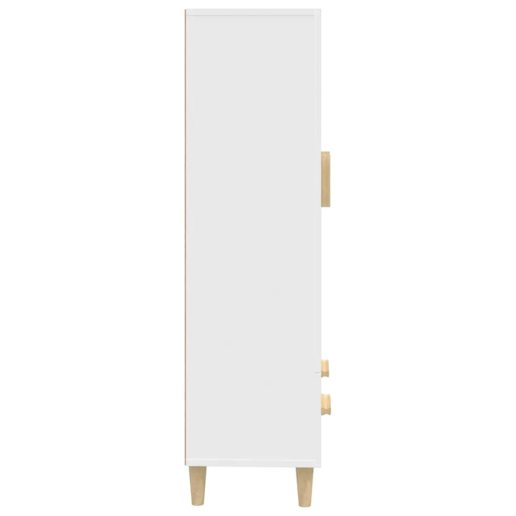 Credenza | Madia | Buffet da pranzo | Armadio da pranzo Bianca 70x31x115 cm in Legno Ingegnerizzato