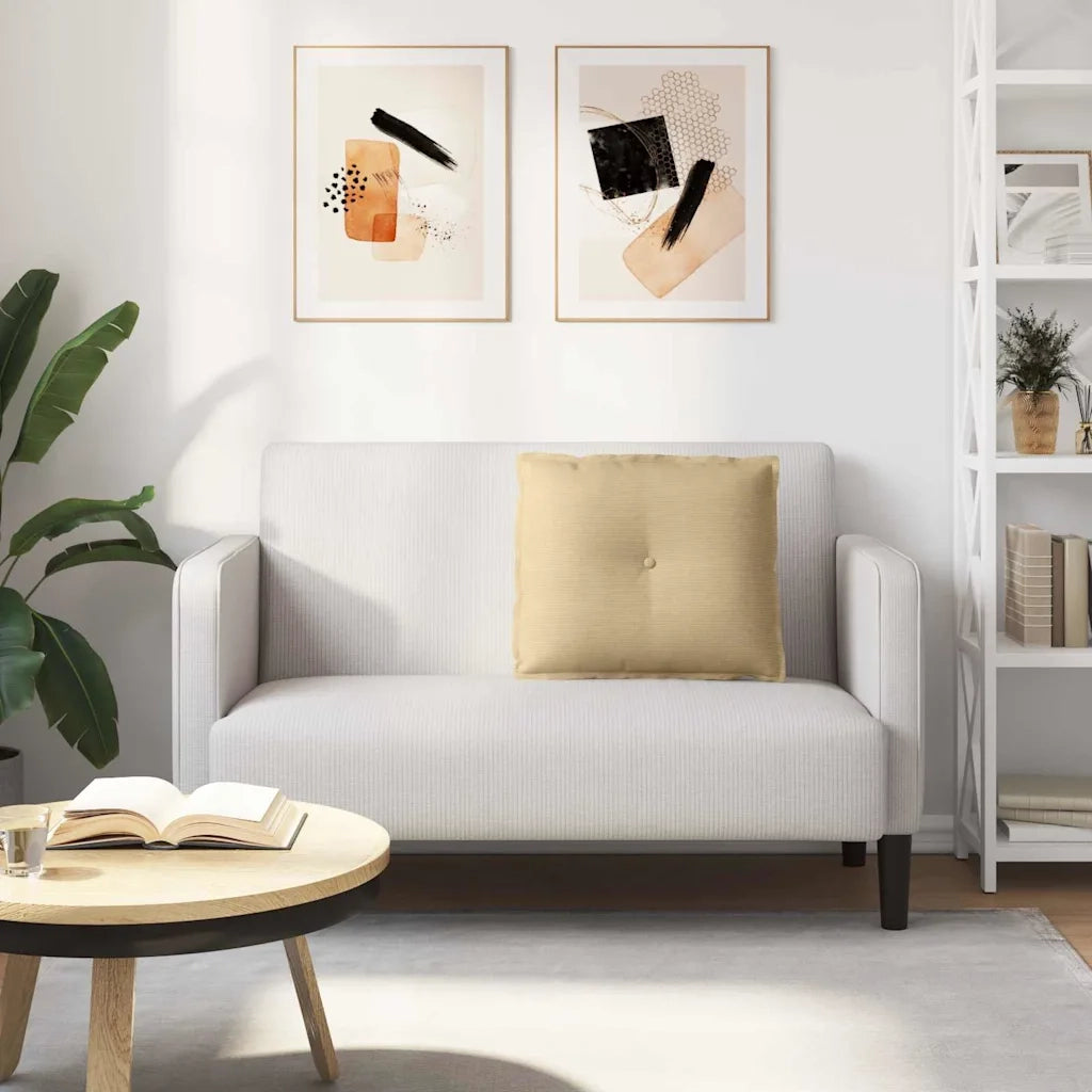 Cuscino per Schiena | Cuscino dorsale Grigio Verde 60 x 50 cm Tessuto in Cords