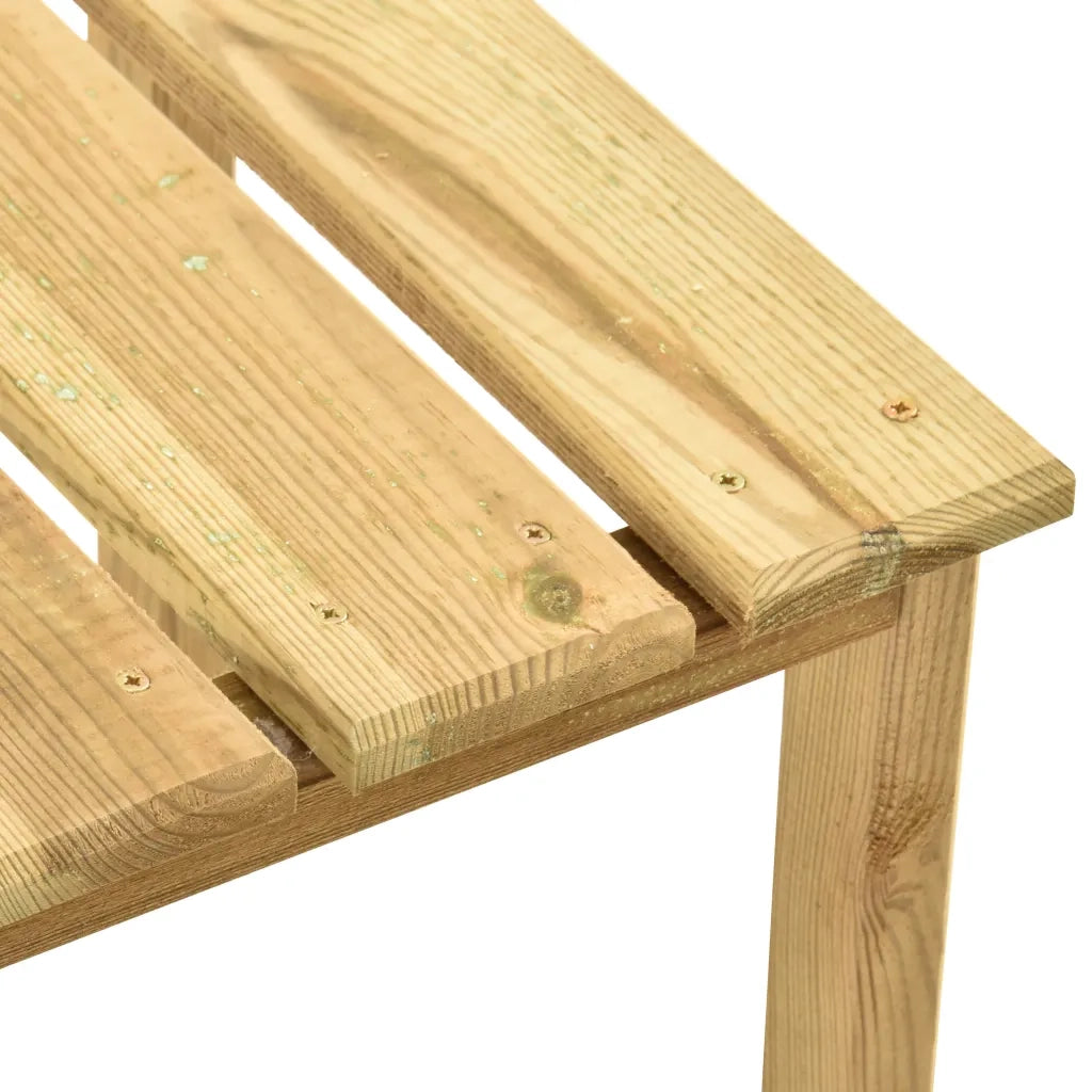 Tavolo per Lettino Prendisole 30x30x26 cm in Pino Impregnato 315394