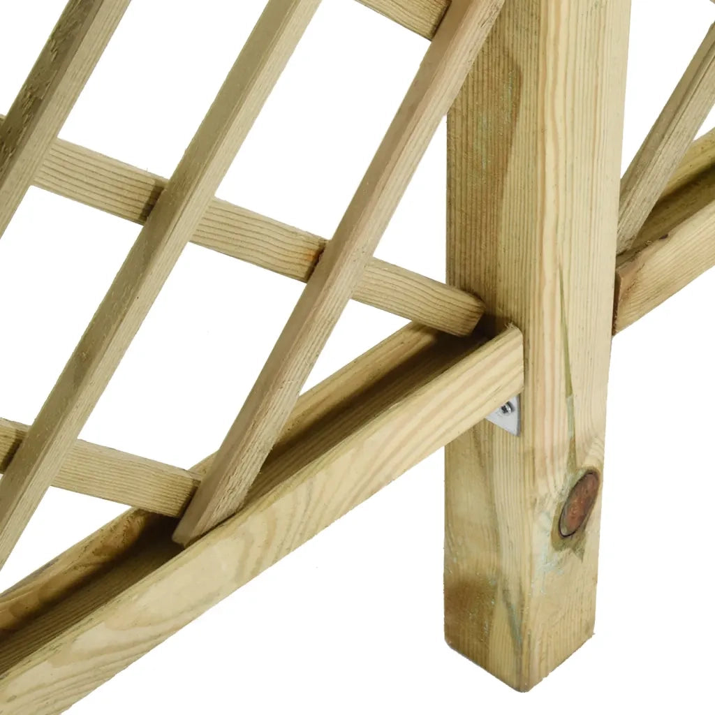 Recinzione a Traliccio con Pergolato 300x50x200cm Legno di Pino 318417