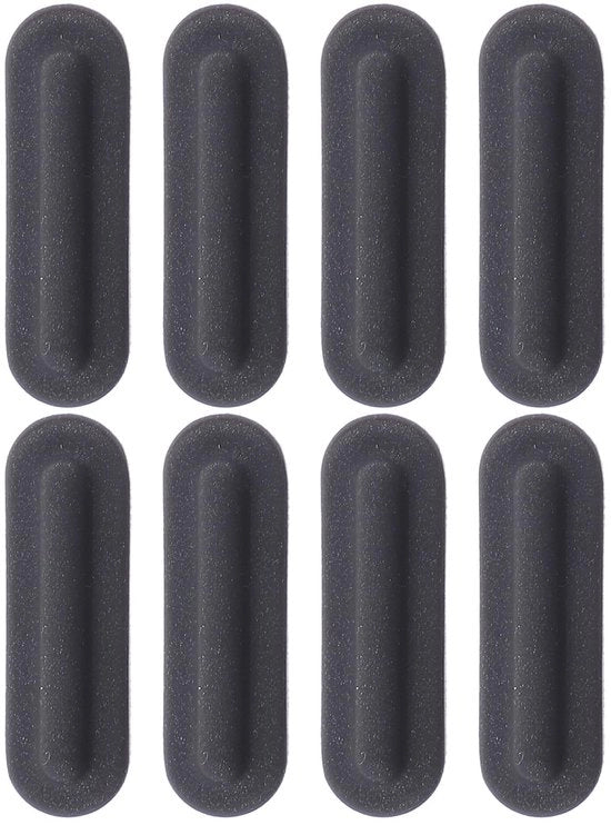 Piedini antiscivolo per tastiera da 8 pezzi - Protezione per tastiera da 8 pezzi - 2,5 x 0,5 cm - Piedini per laptop - Protezione per tastiera - Antiscivolo - Nero - 8 pezzi