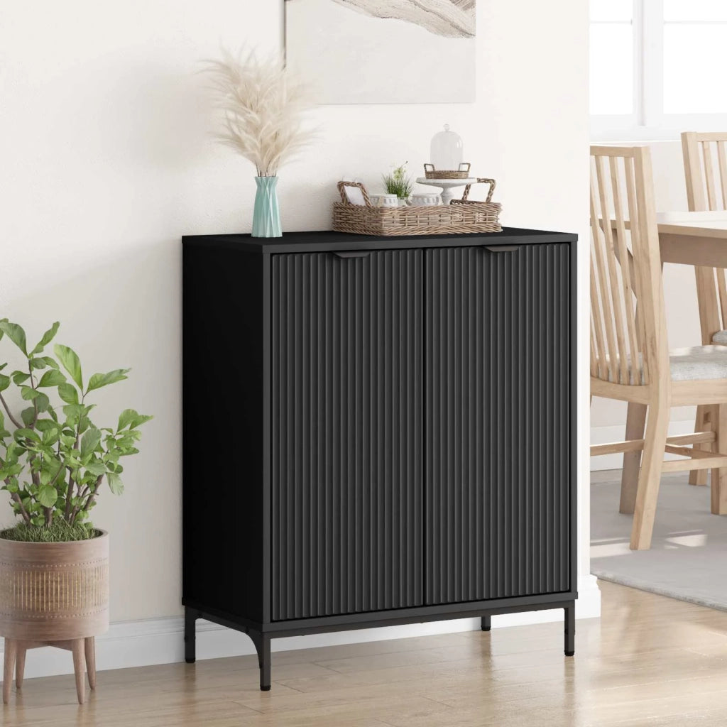 Credenza Nero 69,5 x 33 x 82 cm Legno multistrato 883425