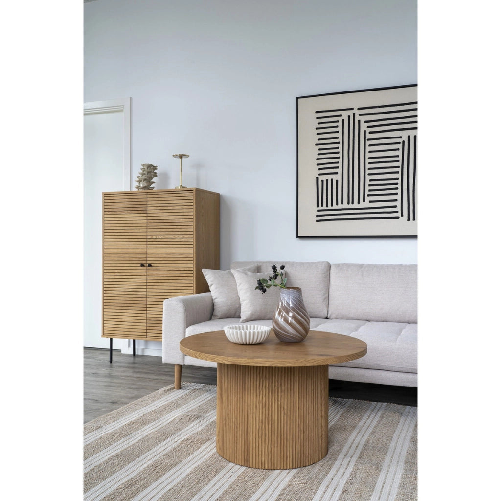 Tavolino Boavista, Marrone Chiaro, MDF, 80x80x45 cm