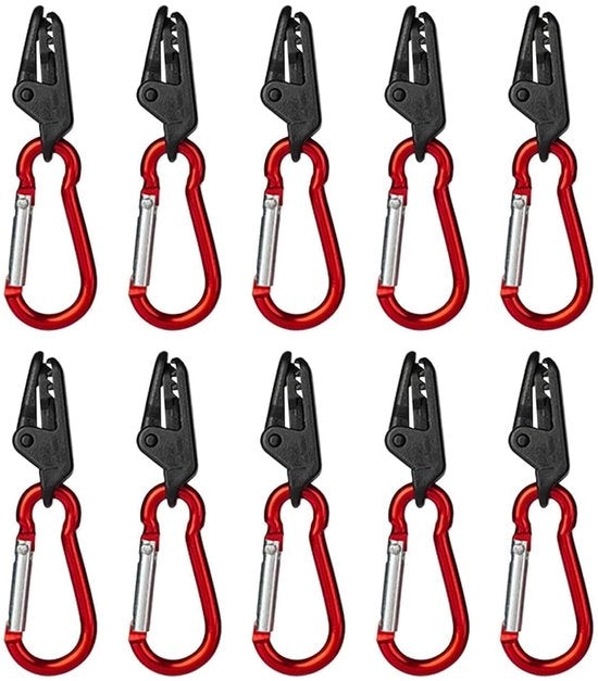 Clips per Telo - 10 Pezzi - Clip per Telo - Accessori per Tende/Camping - Clip per Telo - Utilizzo Facile - Progettazione Compatta - Clip per Telo