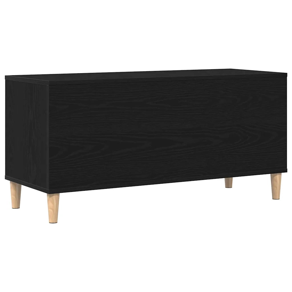 Mobile porta vinili Rovere Nero 100 x 38 x 48 cm CFW4051548