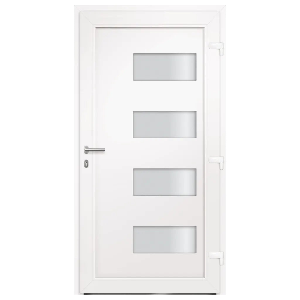 Porta d'Ingresso in Alluminio e PVC Antracite 110x210 cm cod mxl 60203