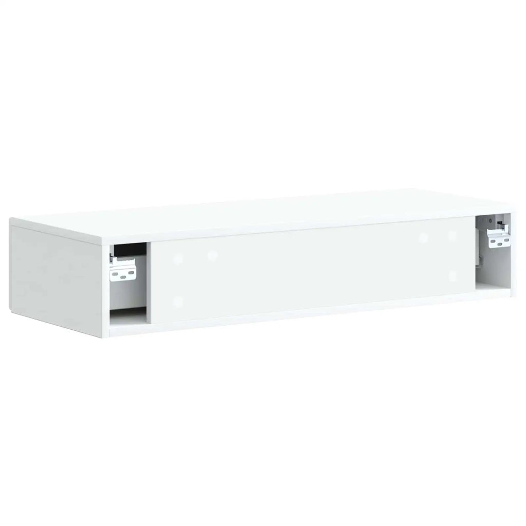 Tavolino da Parete Laterale Bianco 87,5 x 34,5 x 17 cm 898155