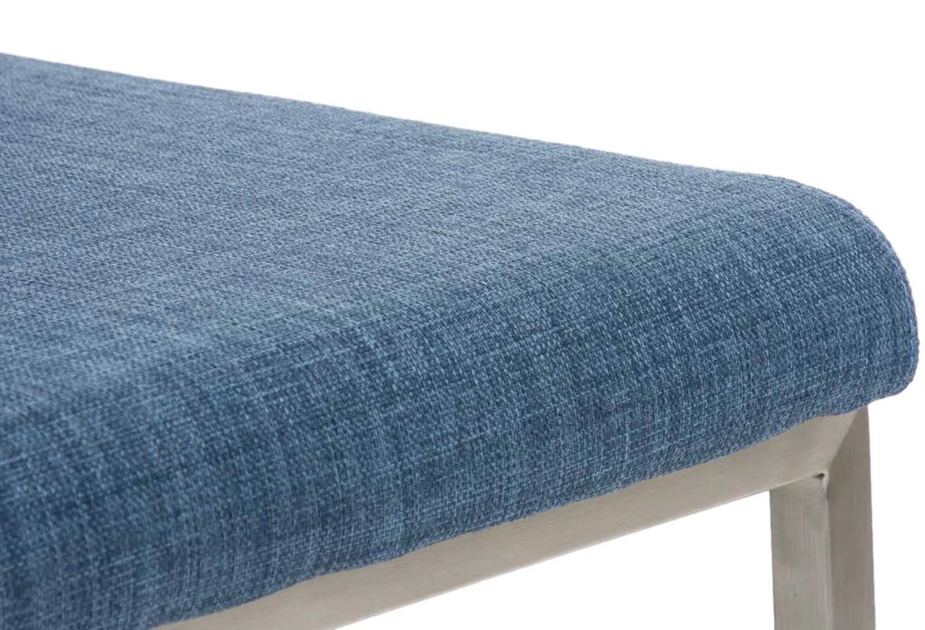 Set di 2 sedie da pranzo Colmar Fabric blu