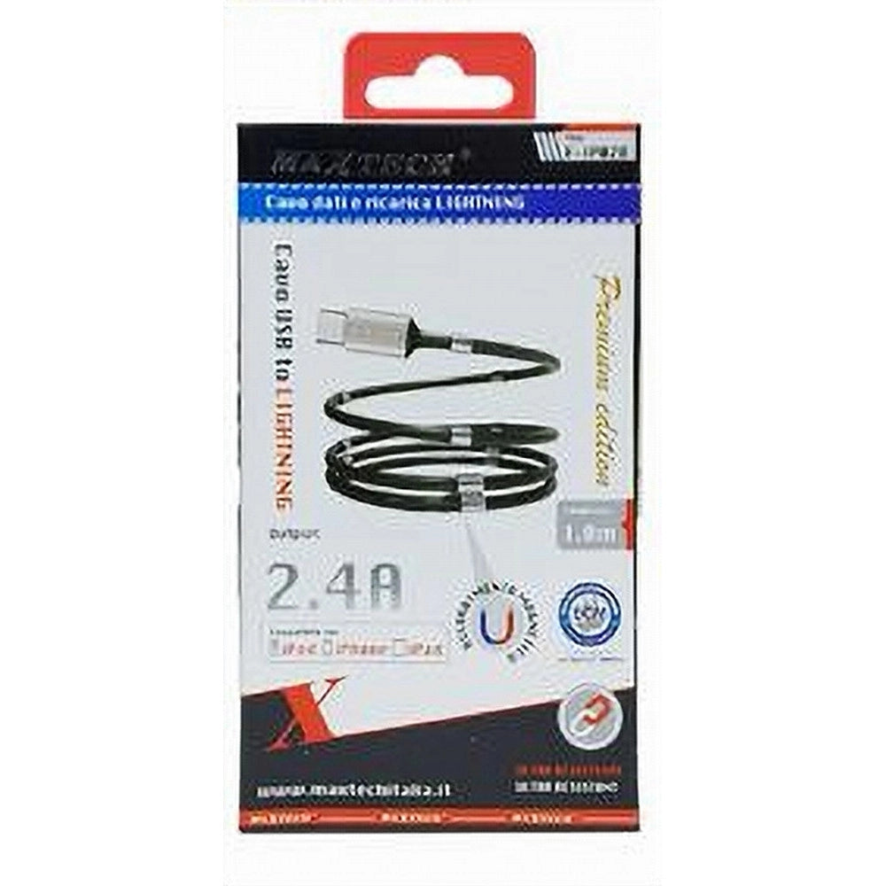 Trade Shop - Cavo Usb Ricarica Trasferimento Dati A Lightning 2.4a 1mt Iphone Ipad F-ip028 -