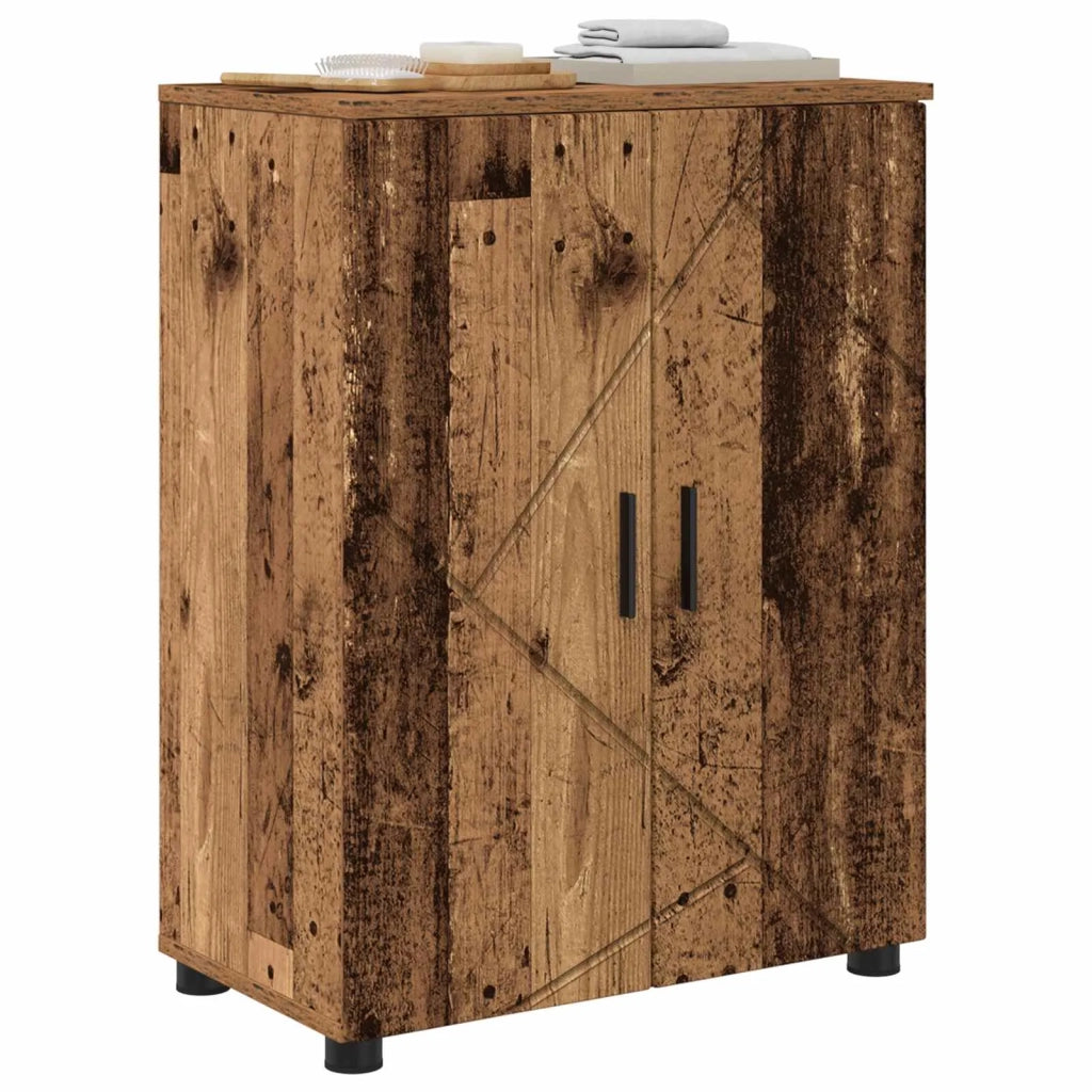 Mobile da Bagno con archiviazione Legno vecchio 60 x 35 x 80 cm 883312
