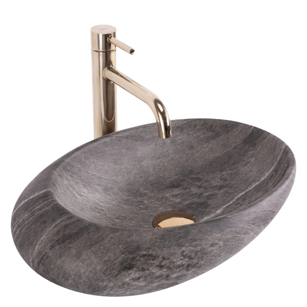 Lavabo Da Appoggio Rea Roxy A Stone D. Grey