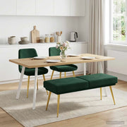 Panchina a doppio strato Verde Scuro 120 x 45 x 46 cm Velluto 42038587