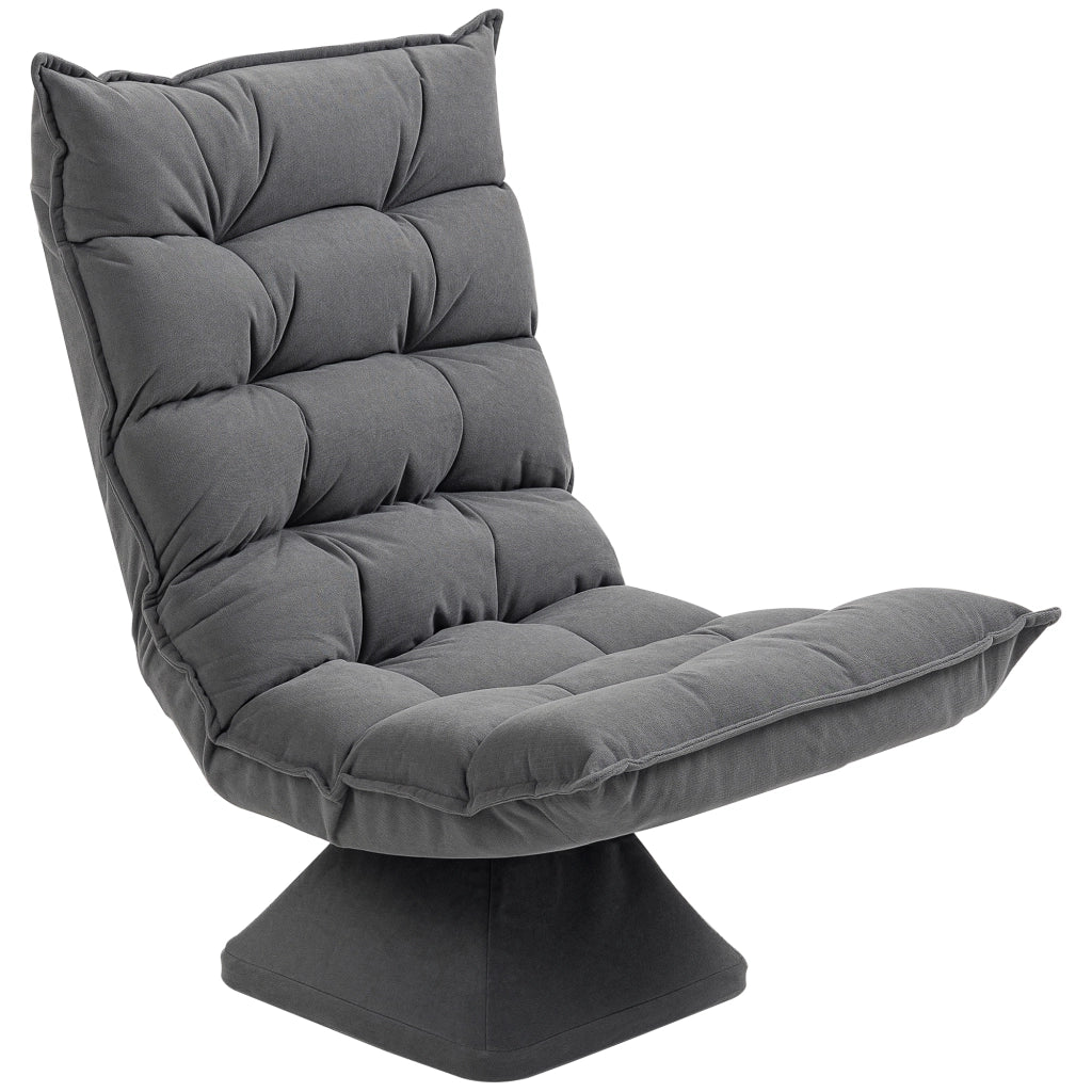 Poltrona Relax Sedia Girevole ¨C zephmum ¨C Grigio 62x70x95