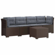 Divano da Giardino a 4 Posti con Cuscini in Stile Rattan PP 3443877
