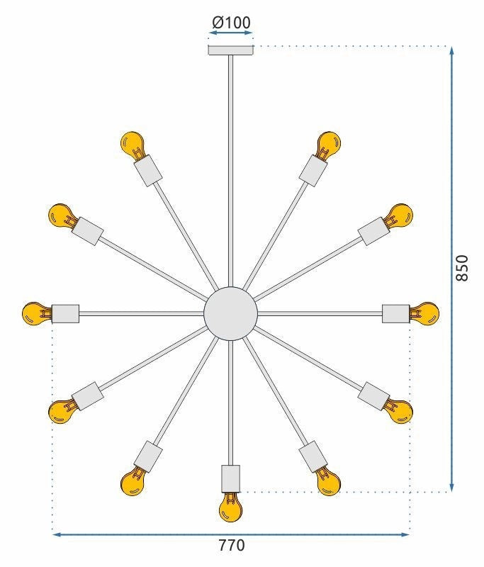 Lampada Da Soffitto Pensile APP259-18C