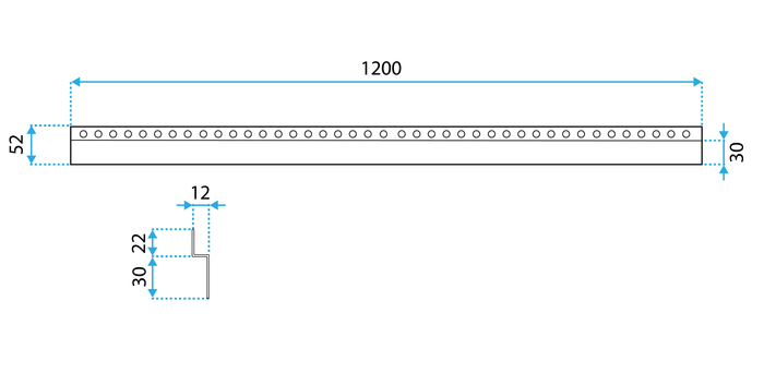 Pannello Frontale Per Piatto Doccia 120cm Black