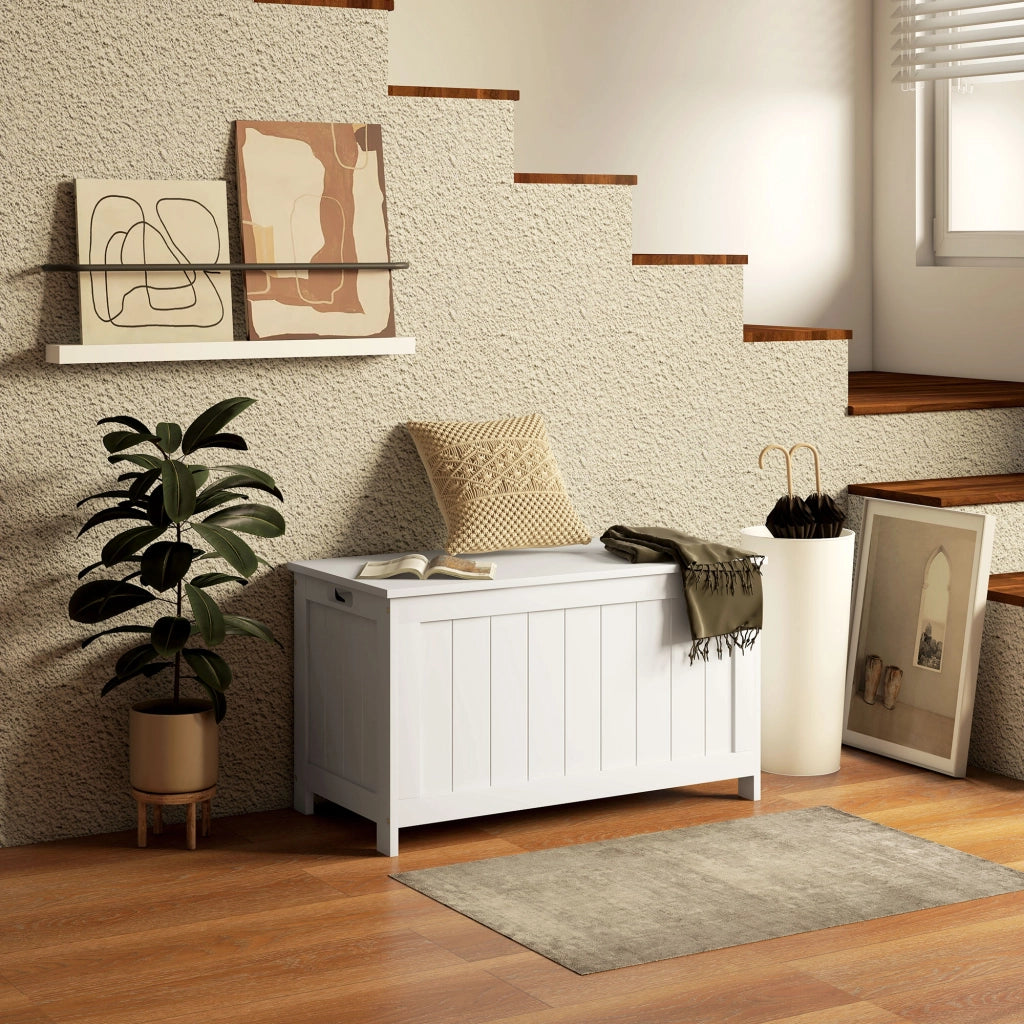 Cassettiera per giocattoli ¨C zephmum ¨C MDF, 81x40x46 cm, bianco