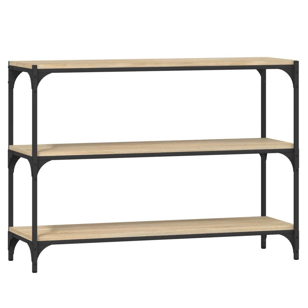 Libreria Rovere Sonoma 100x33x70,5cm Legno Multistrato Acciaio 819353