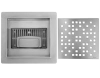 Scarico Lineare Rea Dots 150x150 Nickel Brush