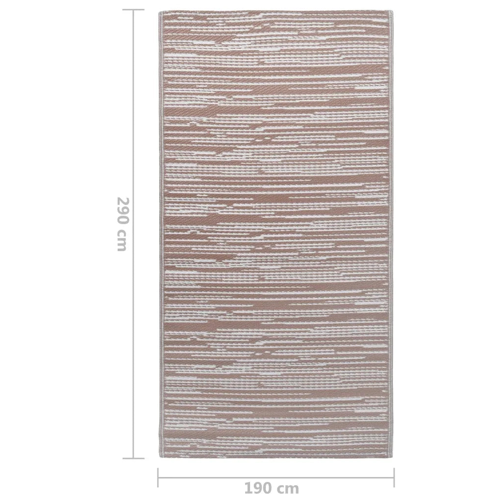 Tappeto da Esterni ARAKIL Marrone 190x290 cm in PP 310443