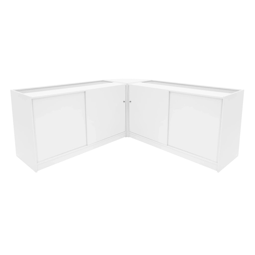 Set Banconi Bianco Calliope LED K1500 C1500 LM60 Vetrina Negozio con Serratura