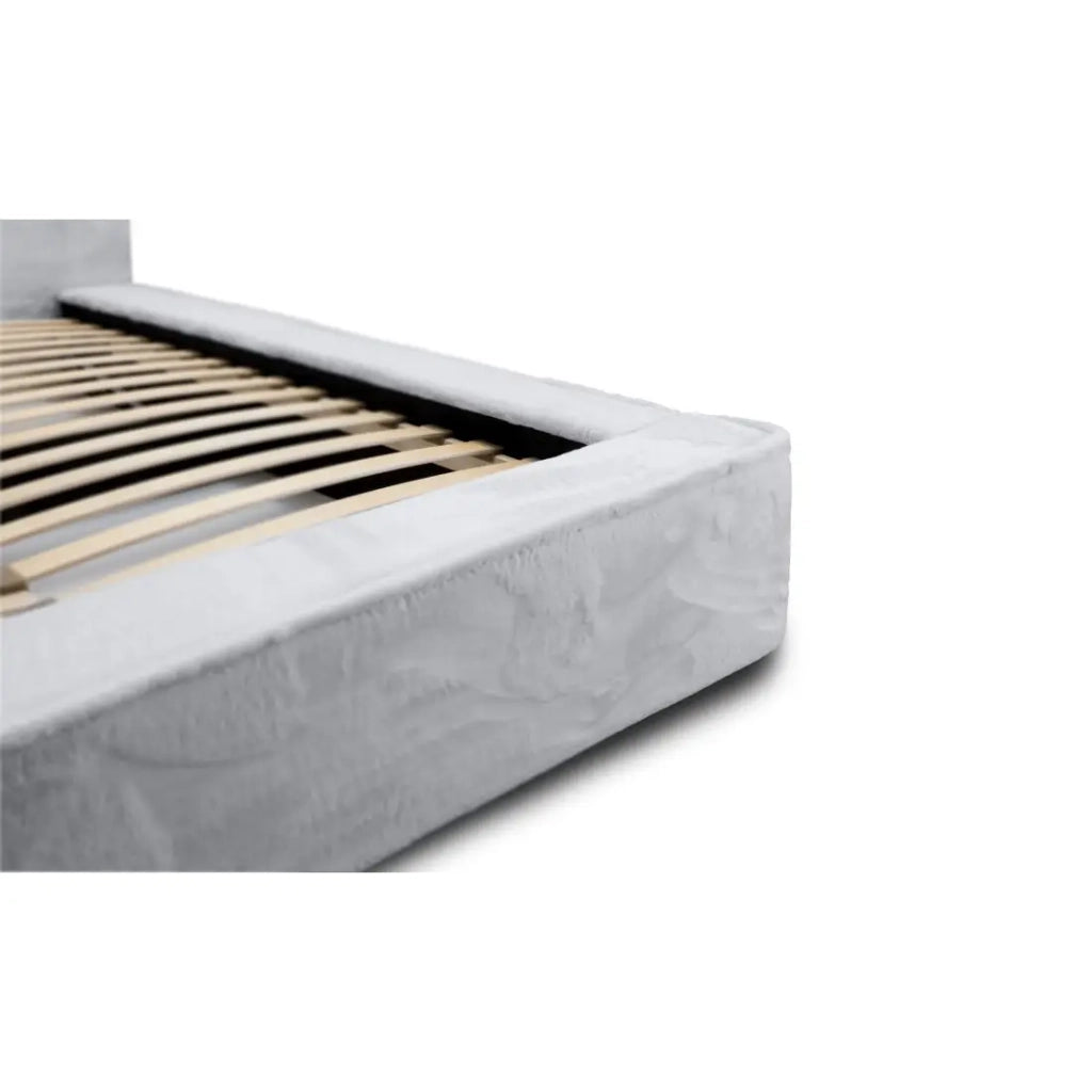 Letto contenitore ORLANE – Bianco Nuvola Polare – 180x200 cm – Rete a doghe sollevabile – Design di alta gamma