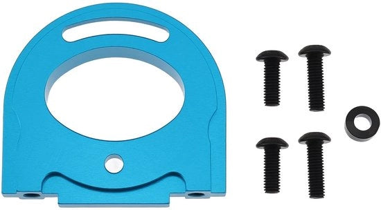 Montanti Motor in Alluminio - Adattabile - Compatibile con TT02 di Tamiya - Auto a Controllo Remoto - Alta Precisione - Blu - Supporto Motore