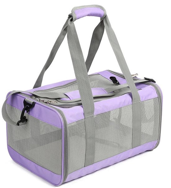 Porta animali, grande borsa a tracolla per animali domestici, doppia protezione, valigetta pieghevole
