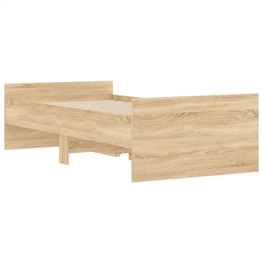 Giroletto con Cassetti Rovere Sonoma 100x200 cm 3207366