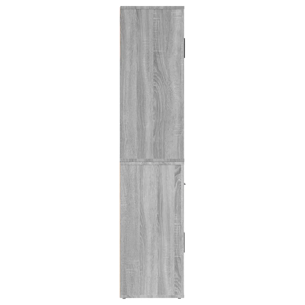 Credenza-Buffet-Armadio da cucina Grigio Sonoma in Legno Multistrato 950765