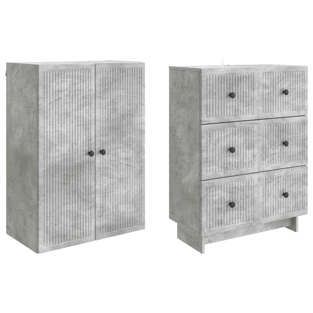 Set di armadi 2 pcs Grigio Cemento 66 x 34,5 x 90 cm 3416379