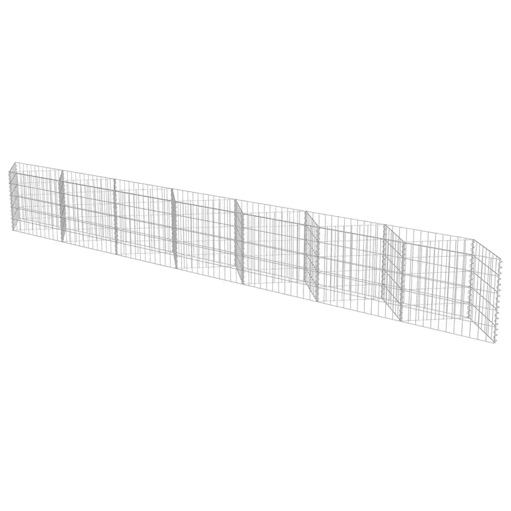 Gabbione in Acciaio Zincato 450x30x50 cm 143572