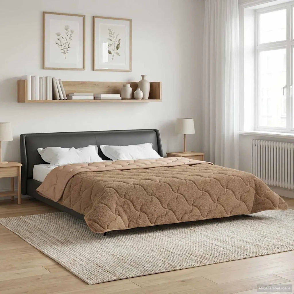Duvet Invernale Talpa 200 x 200 cm Microfibra e Fleece Teddy