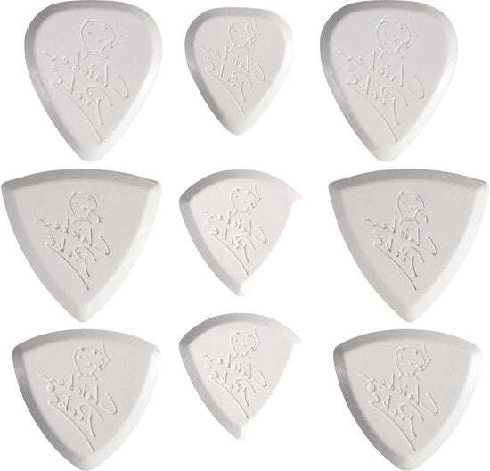 Set di prova 9 Plettro per chitarra di ChickenPicks con test di presa e flessibilità