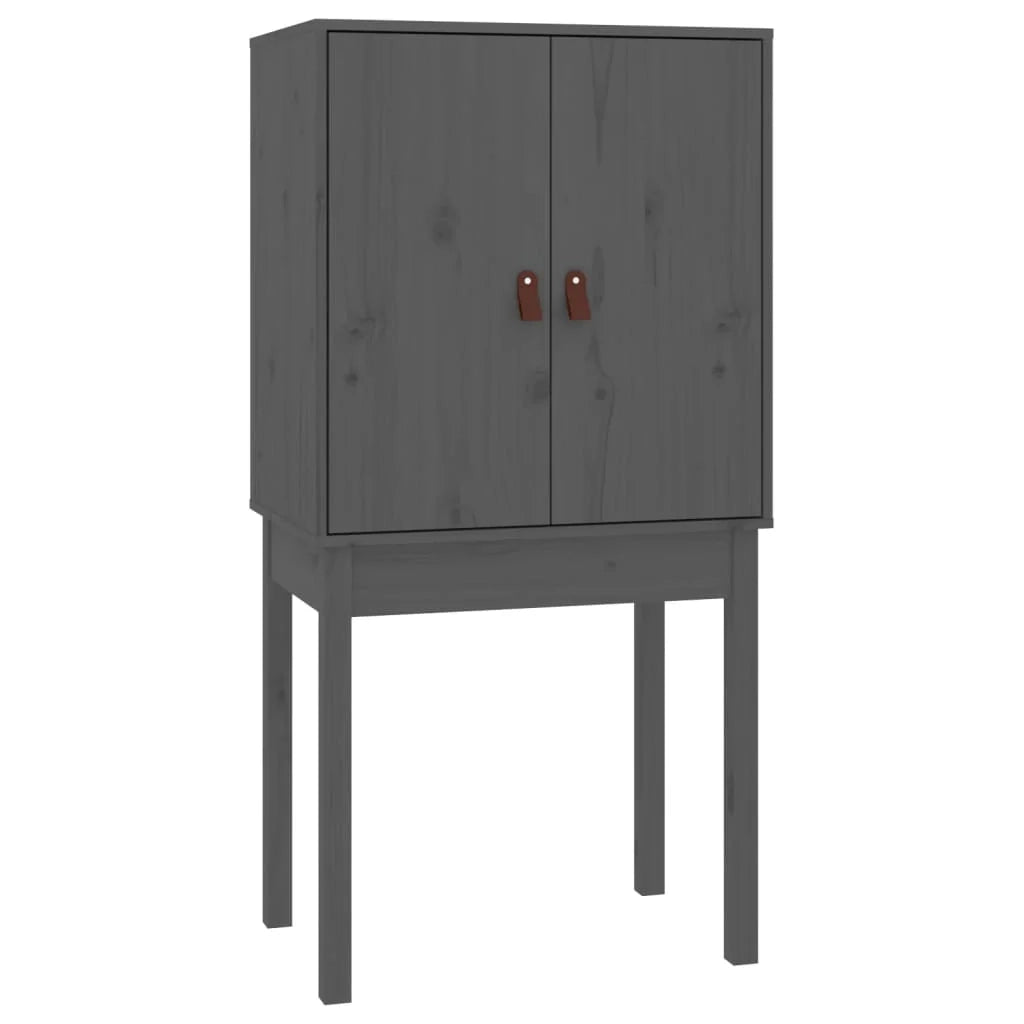 Buffet credenza cassettiera armadio mobile contenitore organizer cucina soggiorno salotto alto 60 x 40 x 120 cm legno di pino massiccio grigio 02_0034228