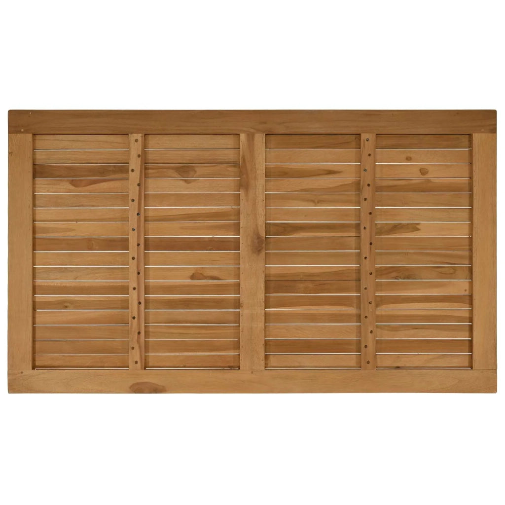 Piano del tavolo Rettangolare Legno di teak solido Naturale 42033169