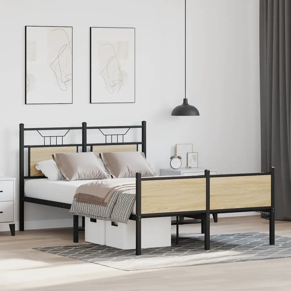 Giroletto senza Materasso Rovere Sonoma 120x190cm in Truciolato