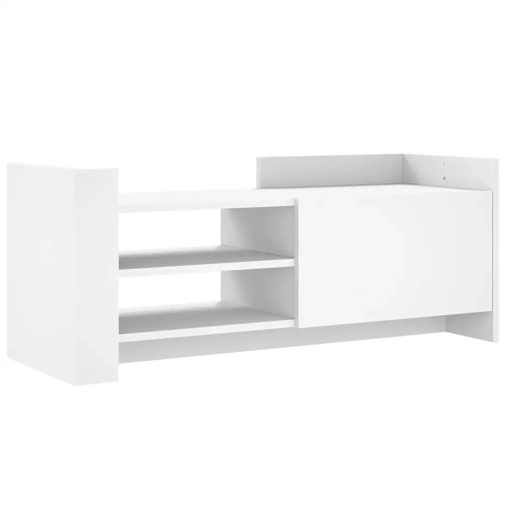 Mobile Porta TV Bianco 100x35x40 cm in Legno Multistrato 848374