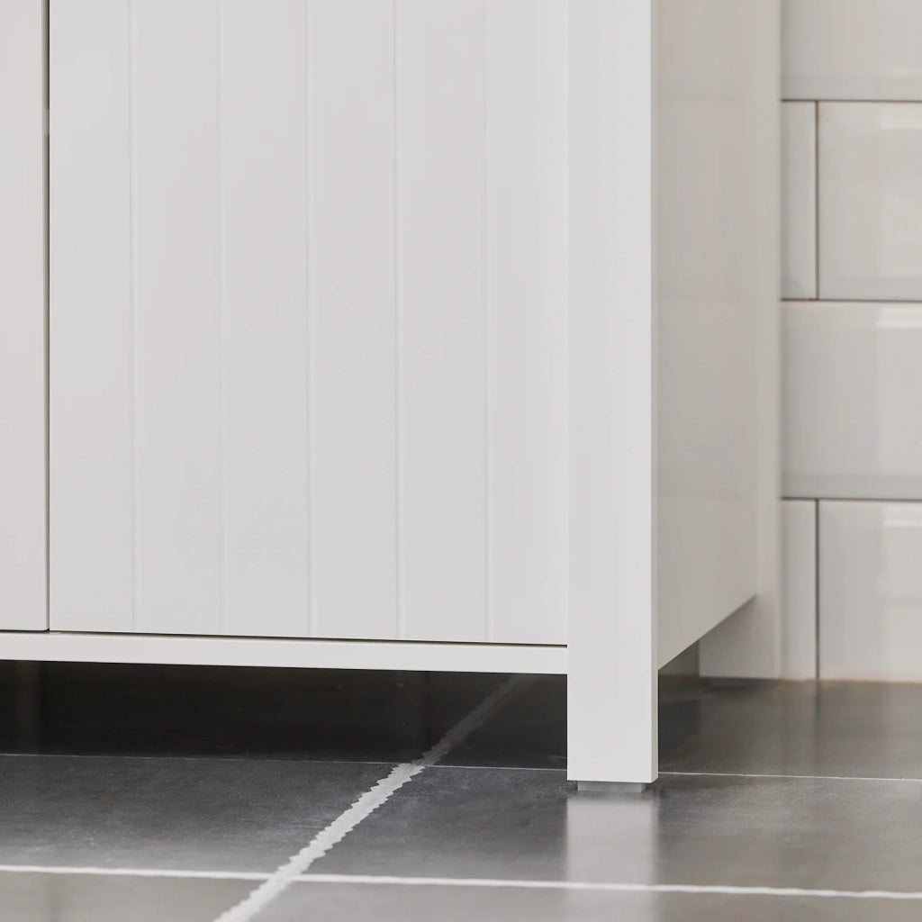 Mobile Sottolavabo Mobile Bagno Mobiletto Per Lavandino Bagno Bianco 60x34x65,5cm BZR101-W SoBuy