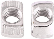 Set di 50 Moeroni in Acciaio di Carbonio Verniciato - Resistente alla Ruggine - Adatto per Profili di Alluminio - EU30-M6 × 16,5 mm × 8 mm - Alta Durezza - Moeroni a Testa di Martello