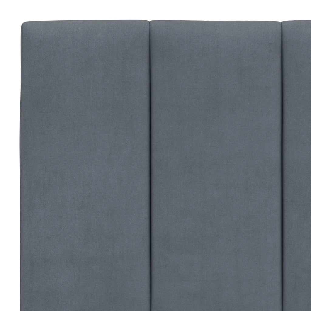 Cuscino Testiera Hanko Grigio Scuro 160 cm in Velluto CFW5146079
