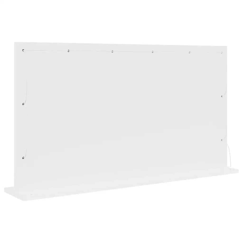 Specchio da Vanità Rettangolare Bianco 100 x 55 x 18 cm 868301