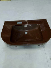 LAVABO TEUCO IN RESINA 100X60 MARRONE - TEUCO