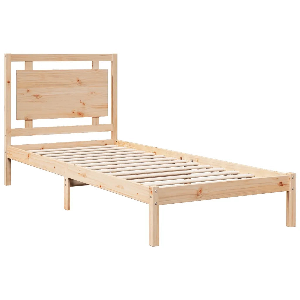 Giroletto Extra Lungo senza Materasso-Struttura Letto 100x220 cm Legno Massello 650289