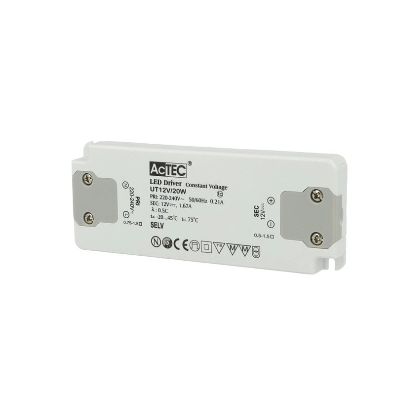 Alimentatore Trasformatore CV Super Slim 14mm 12V 20W 1,67A