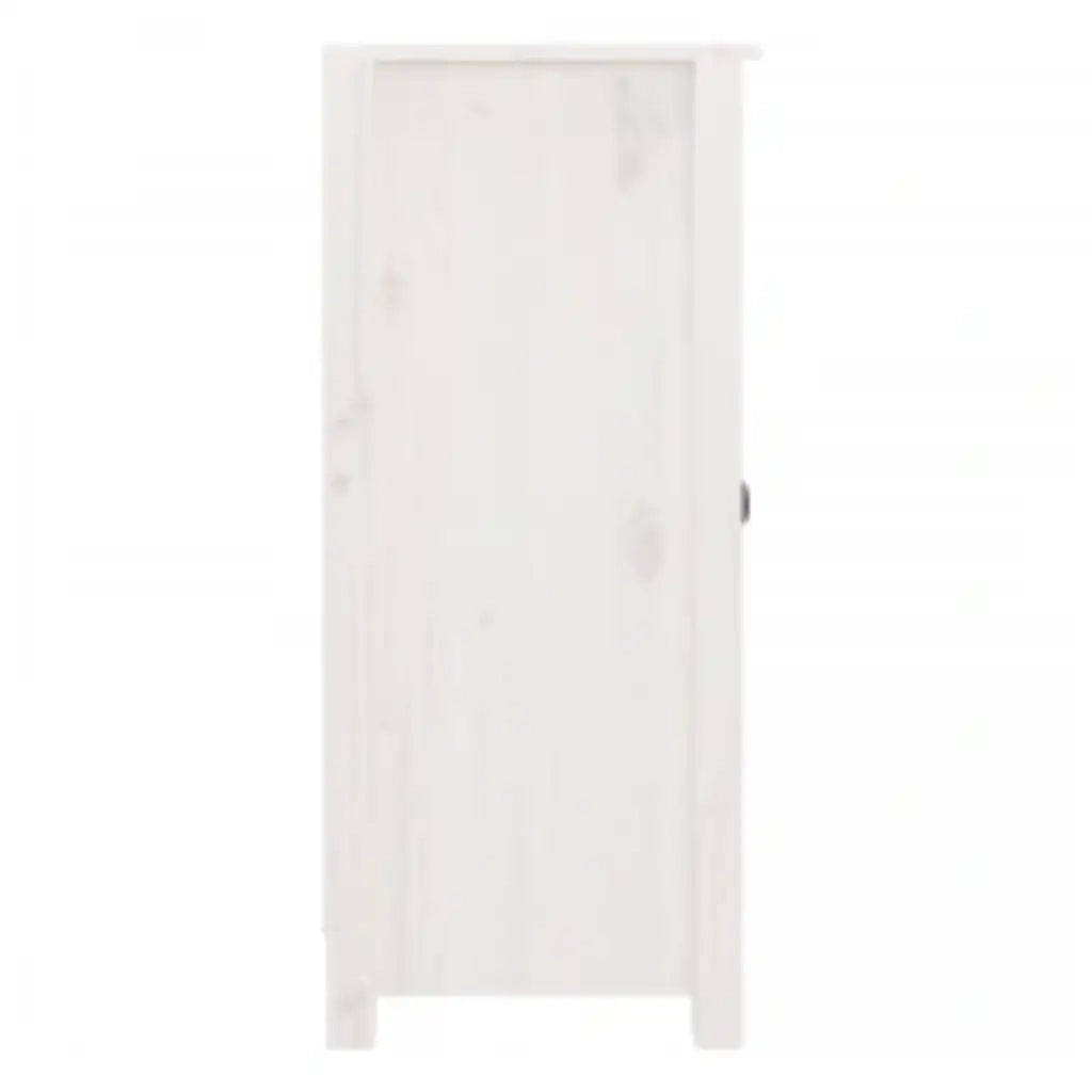 Credenze 2 pz Bianche 40x35x80 cm in Legno Massello di Pino cod mxl 25139